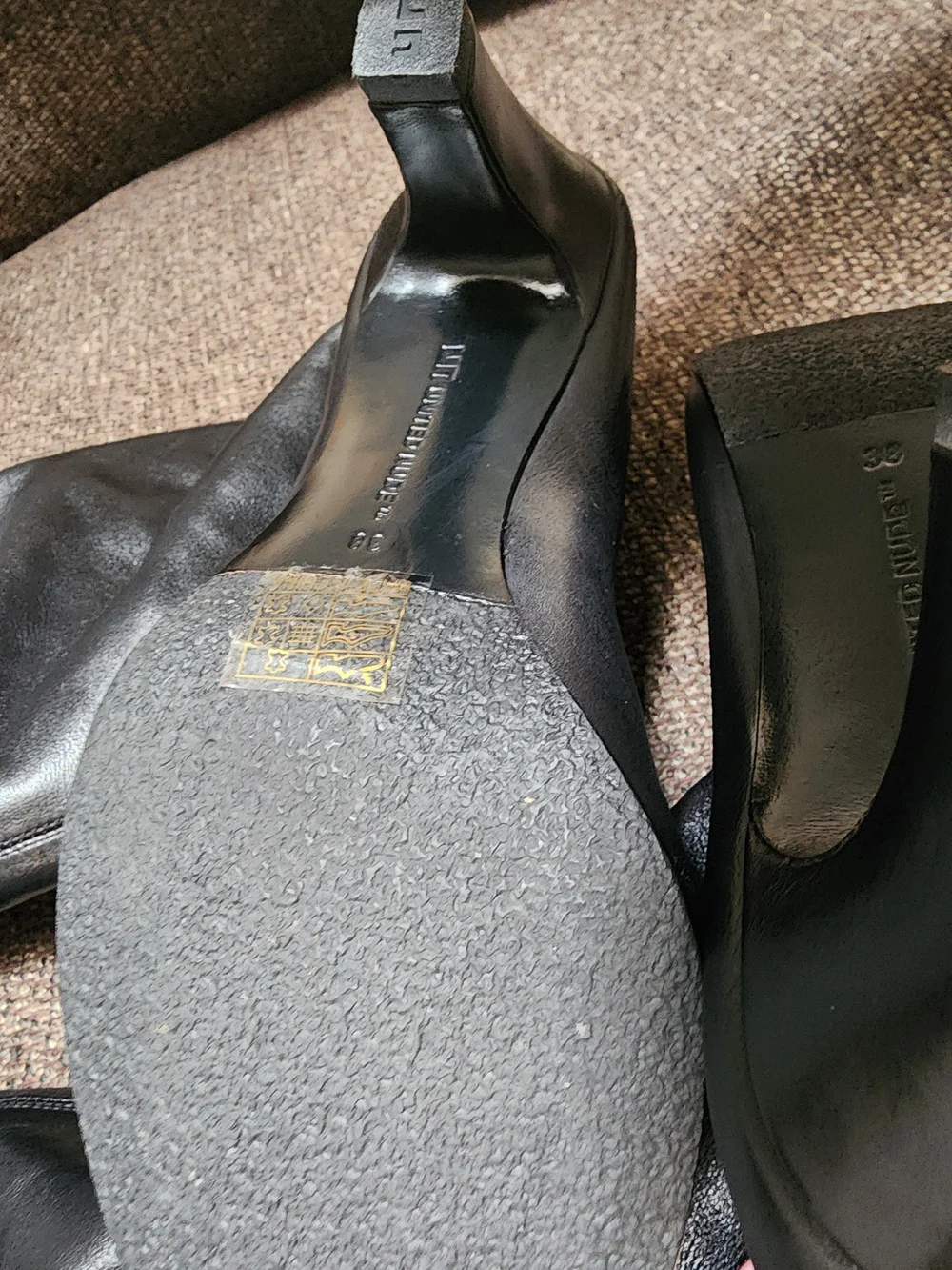United Nude Black Over-the-Knee Leather Boots